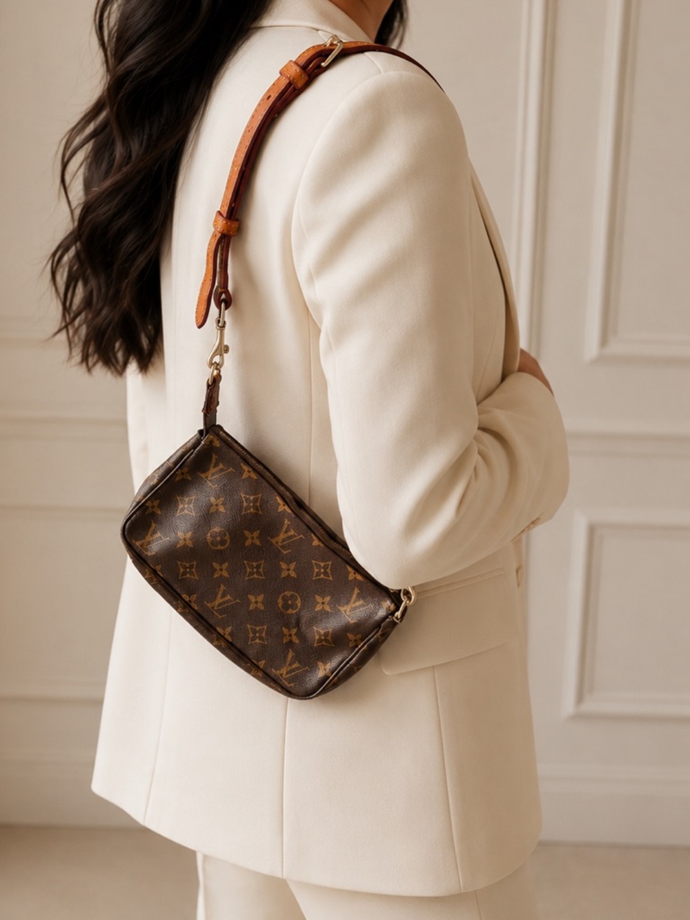 Louis Vuitton Classic Monogram Pochette Accessoires Shoulder Bag